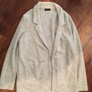 Patterned Blazer-style Cardigan
